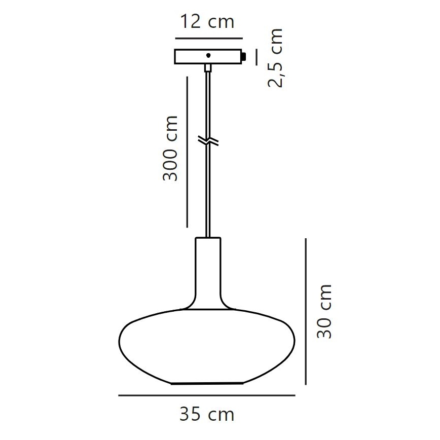 Nordlux - Luster na lanku ALTON 1xE27/60W/230V biela/čierna/mosadz