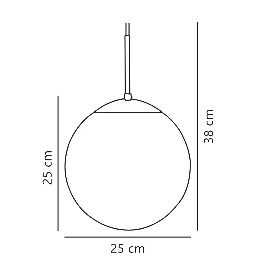 Nordlux - Luster na lanku CAFE 1xE27/25W/230V pr. 25 cm