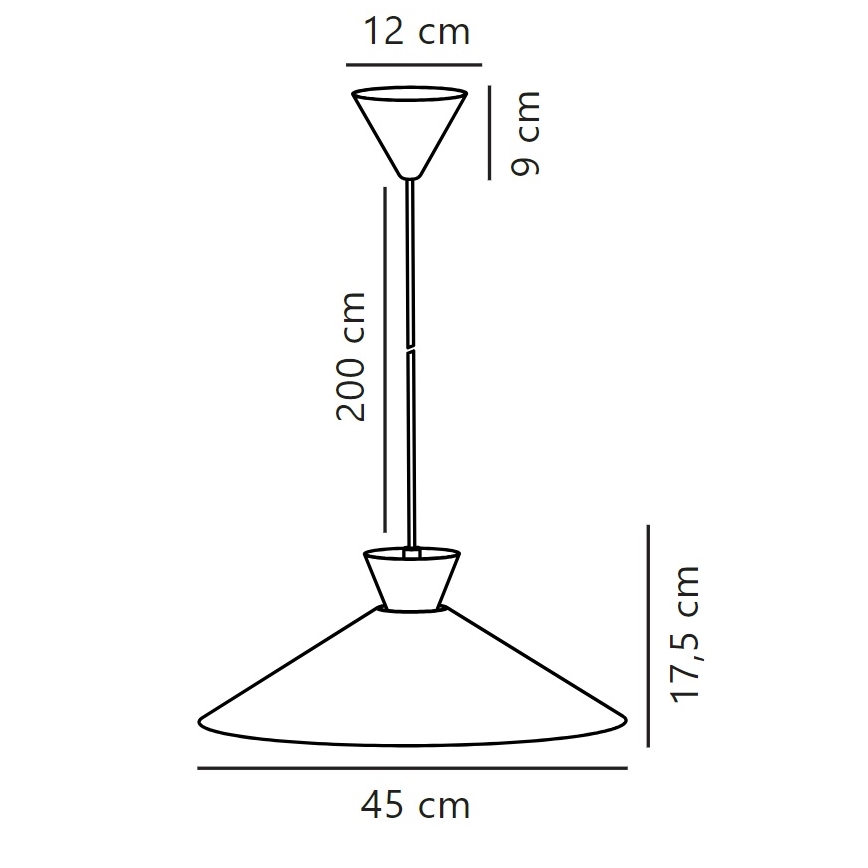 Nordlux - Luster na lanku DIAL 1xE27/40W/230V pr. 45 cm biela