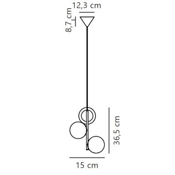 Nordlux - Luster na lanku LILLY 3xE14/40W/230V zlatá