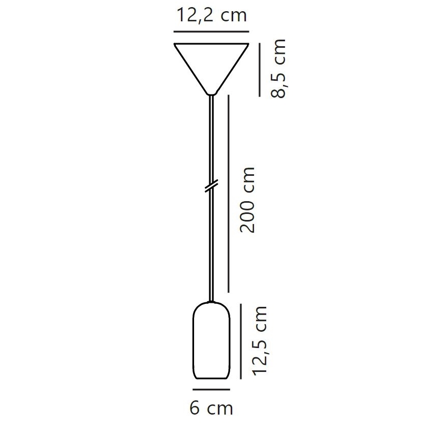 Nordlux - Luster na lanku NOTTI 1xE27/40W/230V šedá