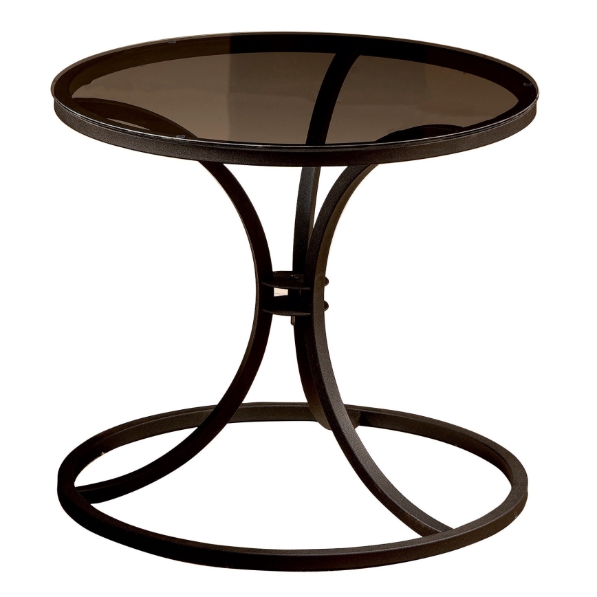 Odkladací stolík CORLEAONE 57,8x60 cm čierna