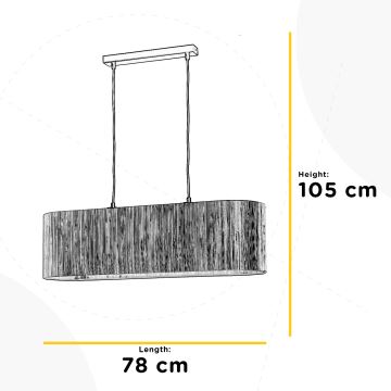 ONLI - Luster na lanku MADU 2xE27/22W/230V