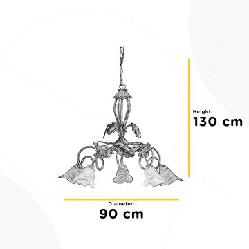 ONLI - Luster na reťazi MARILENA 5xE14/6W/230V