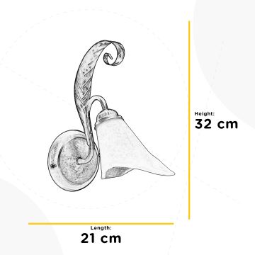 ONLI - Nástenné svietidlo ALGA 1xE14/6W/230V bronzová