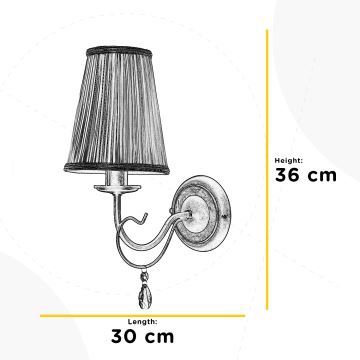 ONLI - Nástenné svietidlo DELIA 1xE14/6W/230V