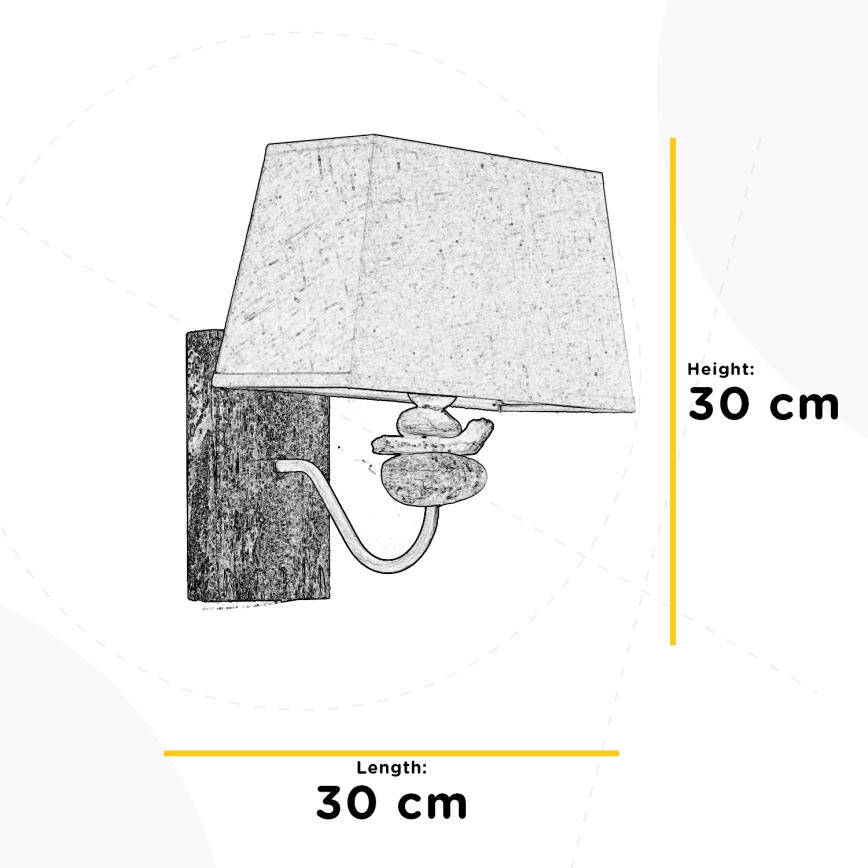 ONLI - Nástenné svietidlo SEREGON 1xE27/22W/230V