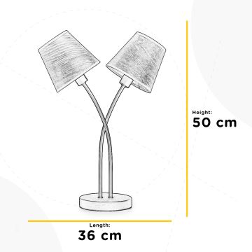 ONLI - Stolná lampa ASIA 2xE14/6W/230V 50 cm