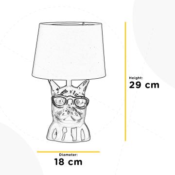 ONLI - Stolná lampa BIAGIO 1xE14/6W/230V čierna