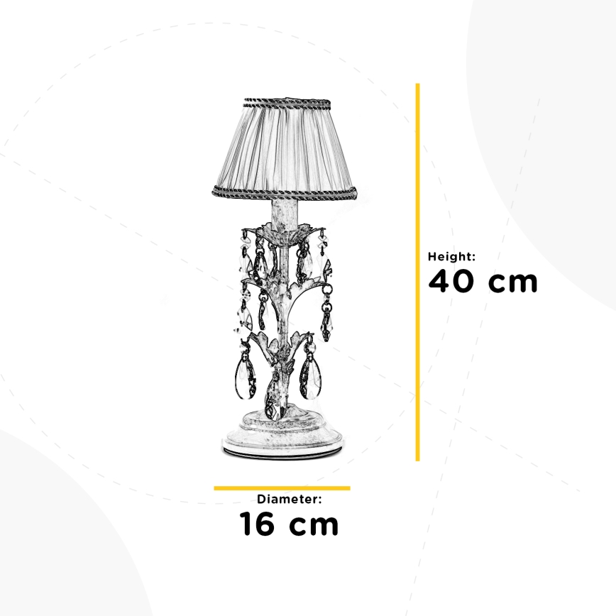 ONLI - Stolná lampa KAREN 1xE14/6W/230V zlatá