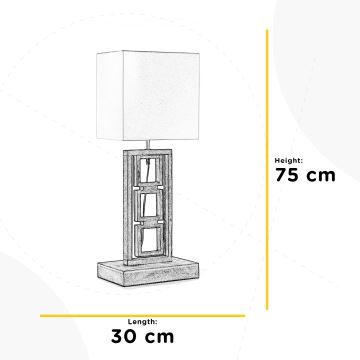 ONLI - Stolná lampa KISAR 2xE27/22W/230V