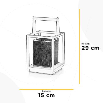 ONLI - Stolná lampa MALIK 1xE27/22W/230V 29 cm zlatá/čierna