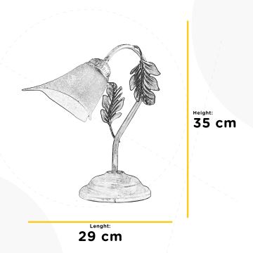 ONLI - Stolná lampa MARILENA 1xE14/6W/230V 35 cm