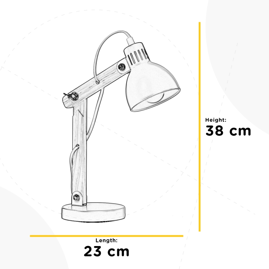 ONLI - Stolná lampa NORA 1xE14/6W/230V šedá