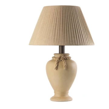 ONLI - Stolná lampa TRECCIA 1xE27/22W/230V 65 cm béžová