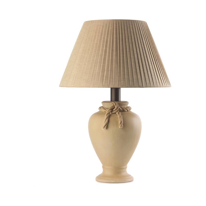 ONLI - Stolná lampa TRECCIA 1xE27/22W/230V 65 cm béžová