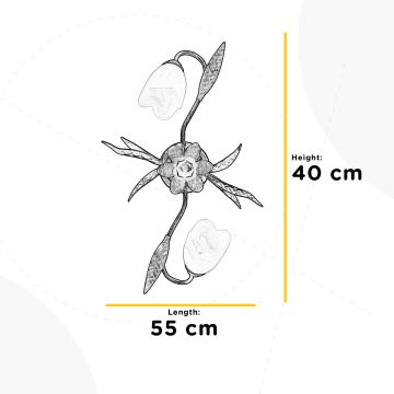 ONLI - Stropné svietidlo SONIA 2xE14/6W/230V