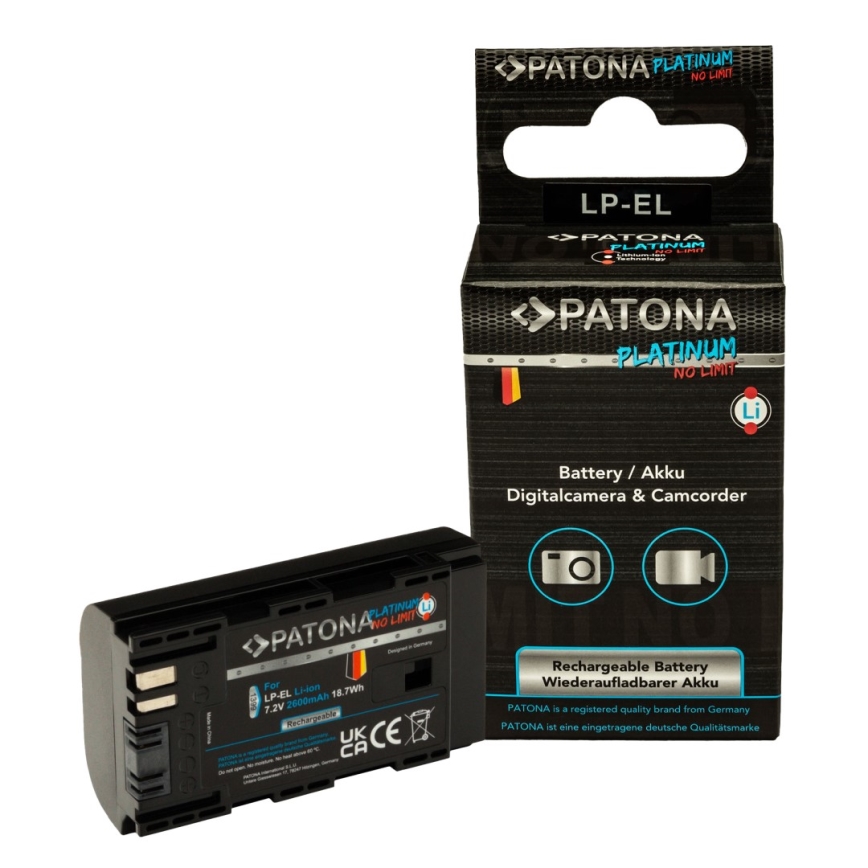 PATONA - Aku Canon LP-EL 2600mAh Li-Ion Platinum pre blesk Speedlite EL-1