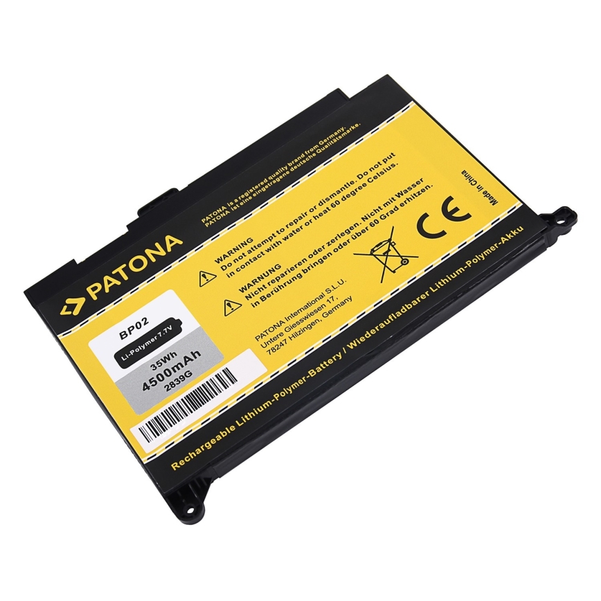 PATONA - Batéria HP Pavilion PC 15 AU 4500mAh Li-Pol 7,7V BP02XL