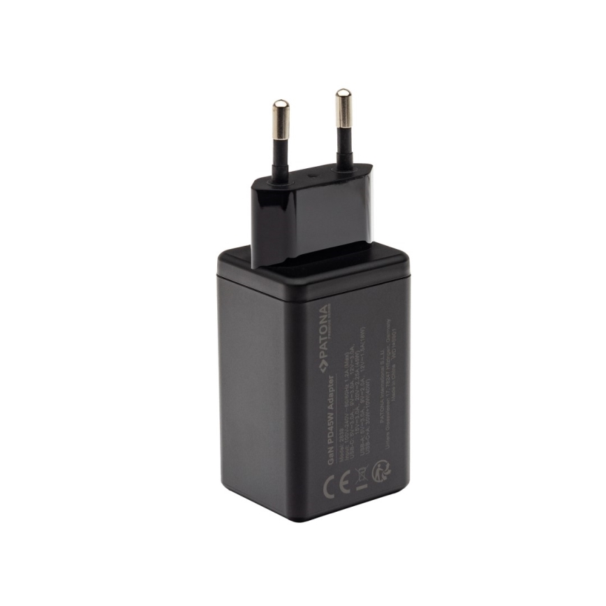 PATONA - Nabíjací adaptér Power delivery 45W 1xUSB-C/1xUSB-A -PD 3.0