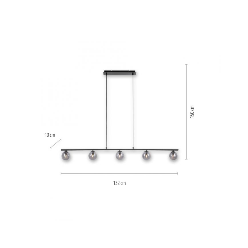 Paul Neuhaus 2026-18 - LED Luster na lanku WIDOW 5xG9/3W/230V