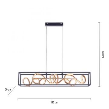 Paul Neuhaus 2416-18 - LED Stmievateľný luster na lanku SELINA 4xLED/10,2W/230V