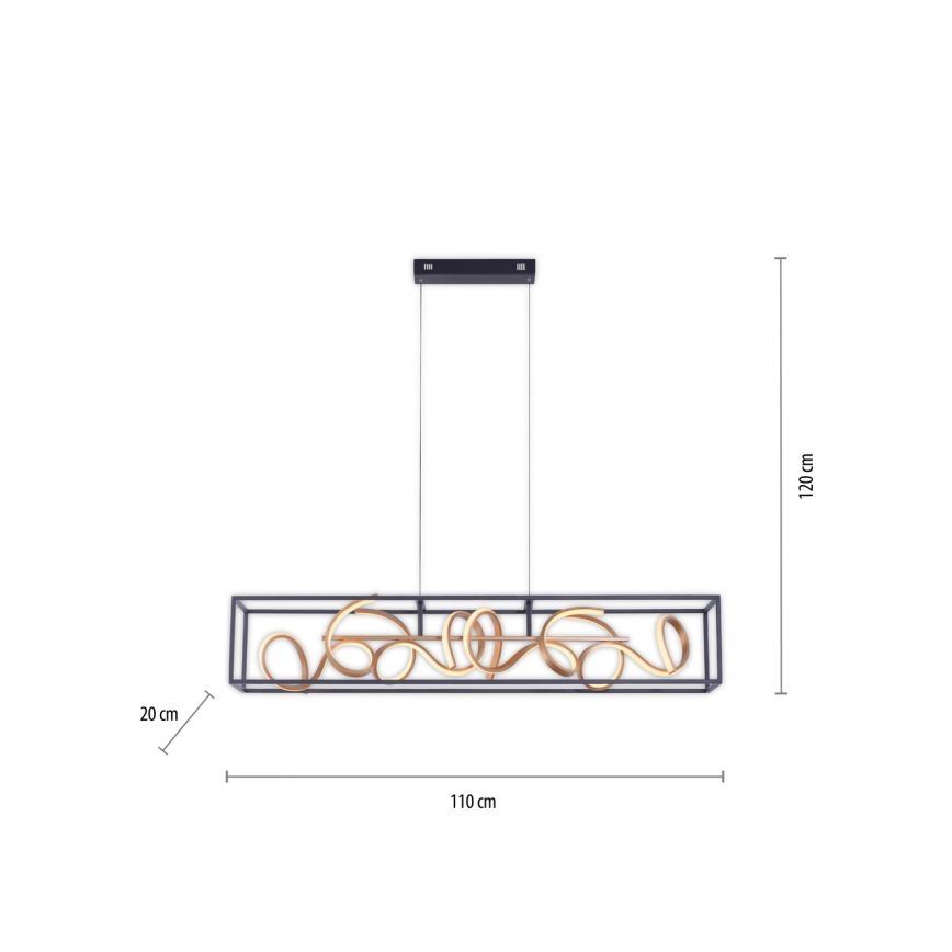 Paul Neuhaus 2416-18 - LED Stmievateľný luster na lanku SELINA 4xLED/10,2W/230V