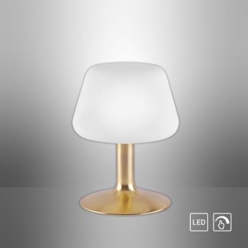 Paul Neuhaus 4078-60 - LED Stmievateľná dotyková stolná lampa TILL 1xG9/3W/230V mosadz