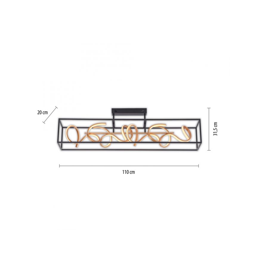 Paul Neuhaus 6473-18 - LED Stmievateľný luster na tyči SELINA 4xLED/10,2W/230V