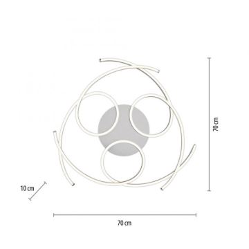 Paul Neuhaus 8165-55 - LED Stmievateľné stropné svietidlo DANILO 3xLED/12W/230V