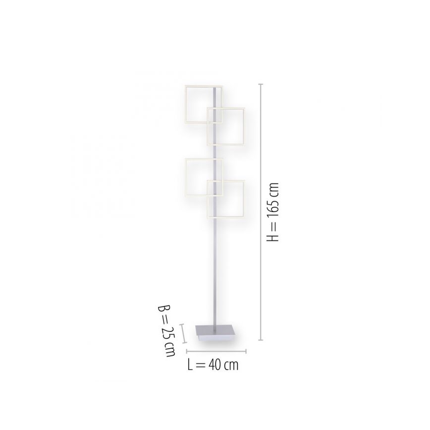 Paul Neuhaus 817-55 - LED Stmievateľná stojacia lampa INIGO 4xLED/8W/230V + diaľkové ovládanie