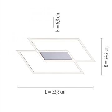 Paul Neuhaus 8192-55 - LED Stmievateľný prisadený luster INIGO 2xLED/12W/230V