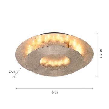 Paul Neuhaus 9011-12 - LED Stropné svietidlo NEVIS LED/6W/230V zlatá