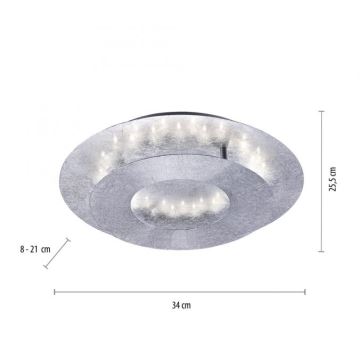 Paul Neuhaus 9011-21 - LED Stropné svietidlo NEVIS LED/6W/230V strieborná