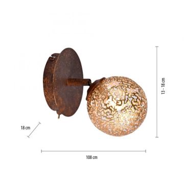 Paul Neuhaus 9031-48 - Nástenné bodové svietidlo GRETA 1xG9/40W/230V