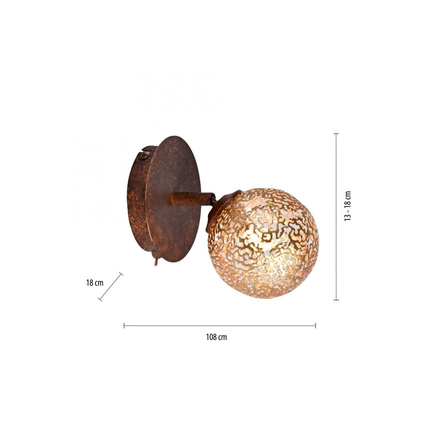 Paul Neuhaus 9031-48 - Nástenné bodové svietidlo GRETA 1xG9/40W/230V