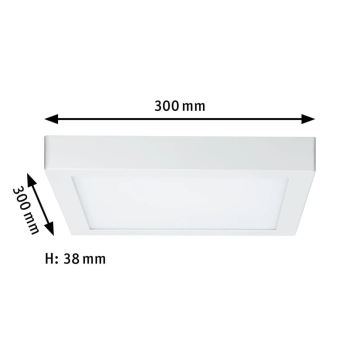 Paulmann 70646 - LED/16W Stropné svietidlo LUNAR 230V 30x30 cm biela