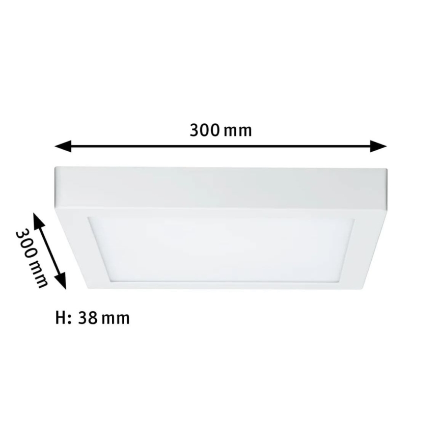 Paulmann 70646 - LED/16W Stropné svietidlo LUNAR 230V 30x30 cm biela