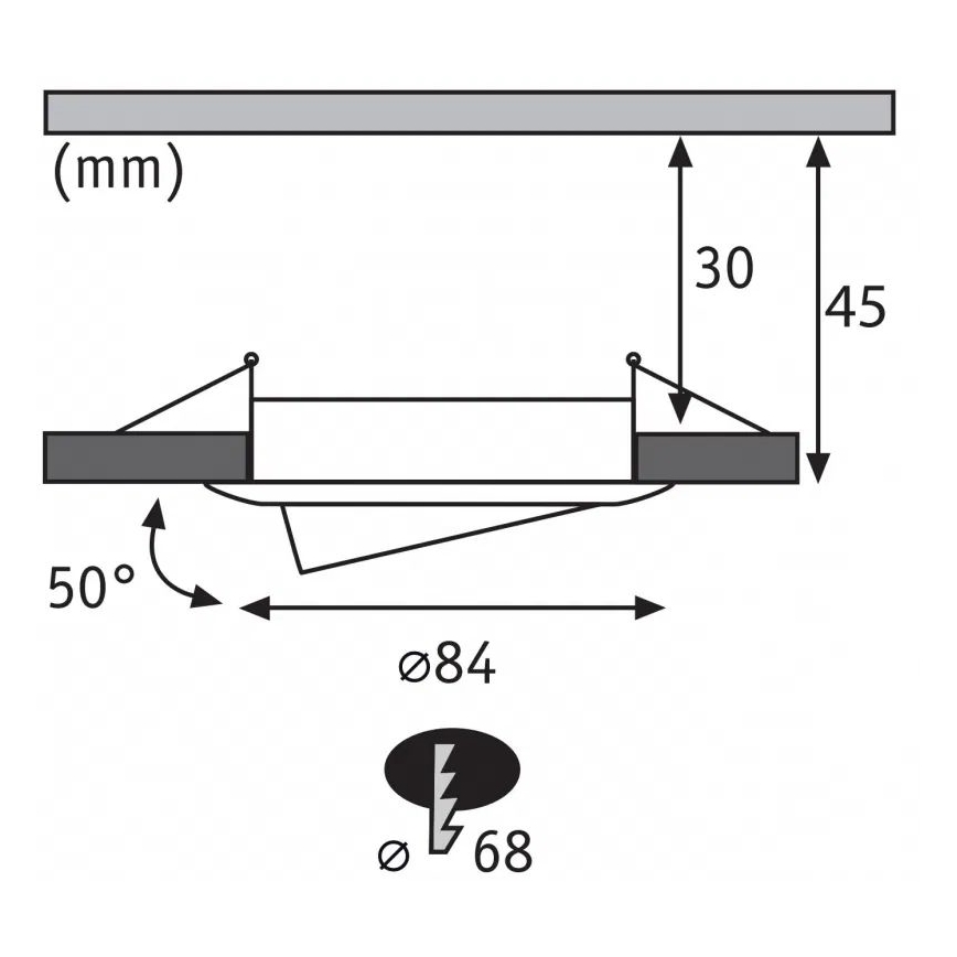 Paulmann 93080 - SADA 3xLED/6W IP23 Stmievateľné kúpeľňové podhľadové svietidlo COIN 230V