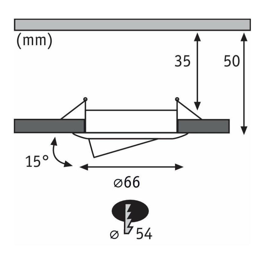 Paulmann 94293 - SADA 3xLED/4W IP23 Kúpeľňové podhľadové svietidlo COIN 230V