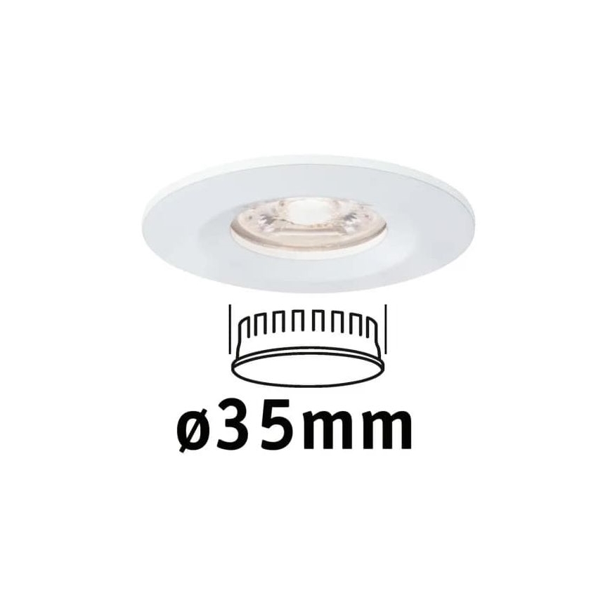 Paulmann 94298 - LED/4W IP44 Kúpeľňové podhľadové svietidlo COIN 230V