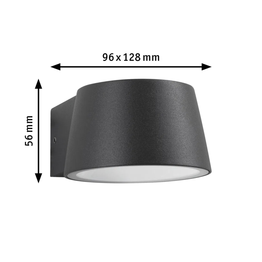 Paulmann 94713 - LED/6W IP44 Vonkajšie nástenné svietidlo CAPERA 230V