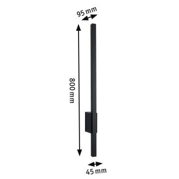 Paulmann 94742 - LED/11,5W IP44 Vonkajšie nástenné svietidlo STAN 230V