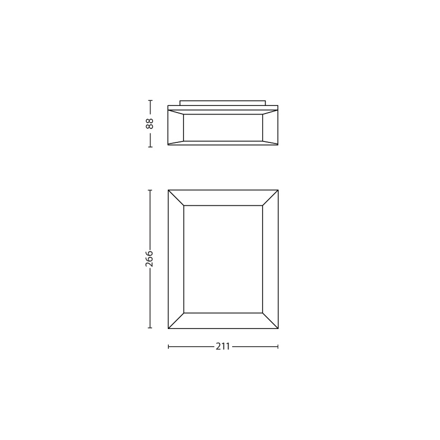 Philips 17293/93/16 - Vonkajšie nástenné svietidlo MYGARDEN KARP 1xLED/6W/230V