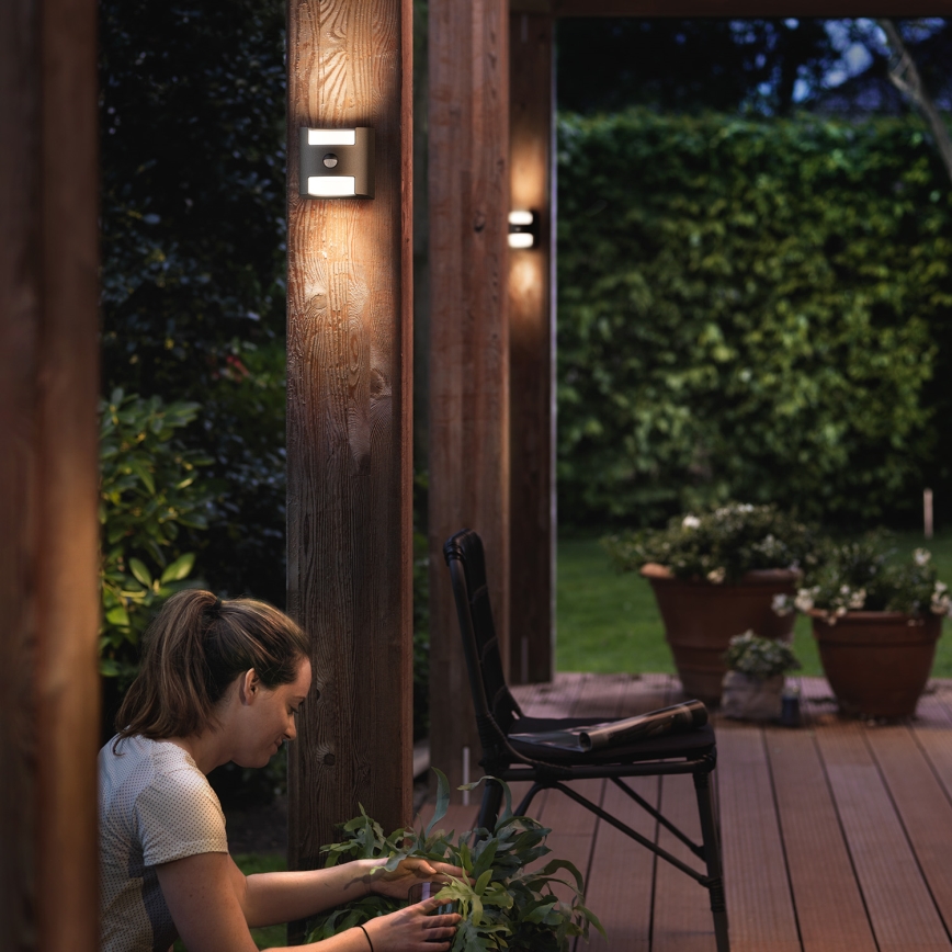 Philips 17322/93/16 - Vonkajšie senzorové svietidlo MYGARDEN GRASS 2xLED/4,5W/230V