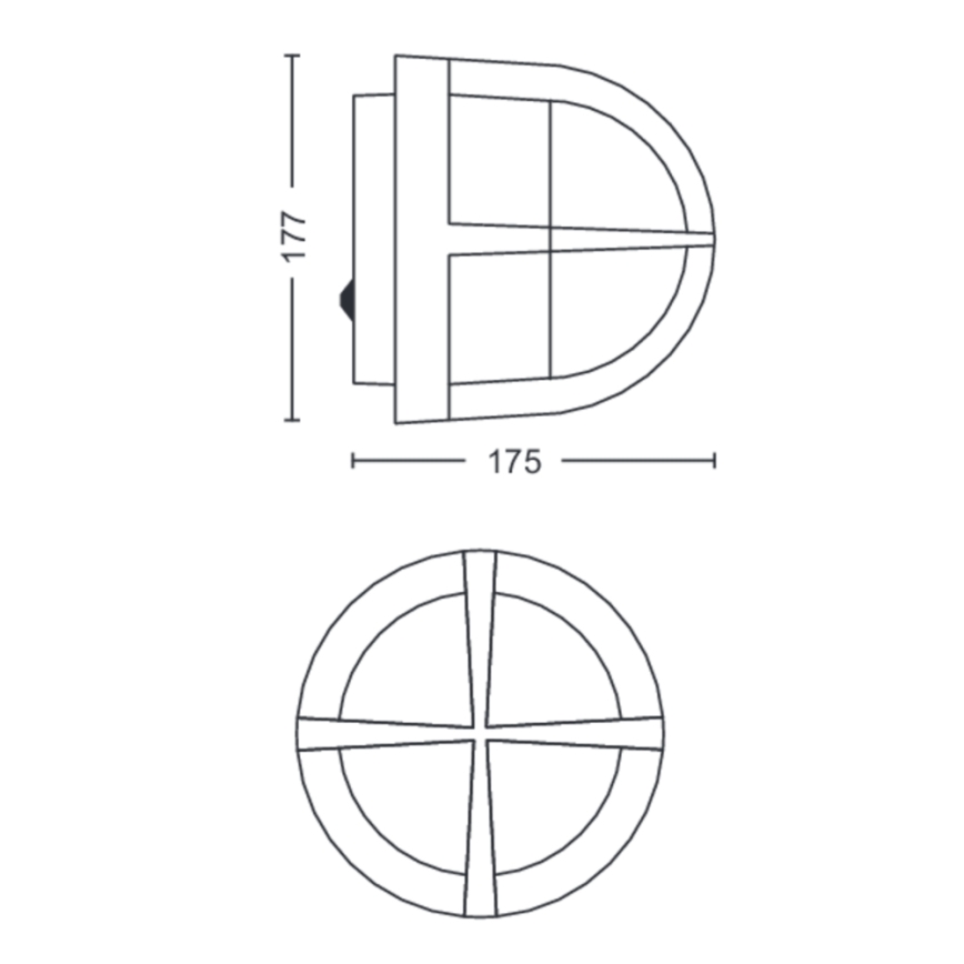 Philips - Vonkajšie nástenné svietidlo 1xE27/42W/230V