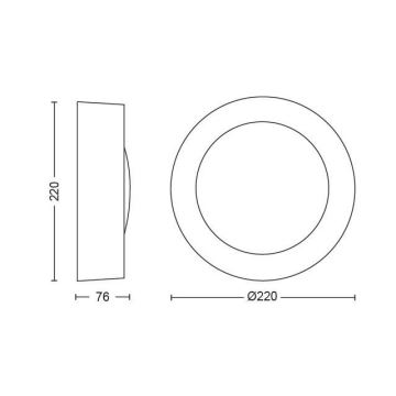 Philips - LED RGB Vonkajšie svietidlo Hue DAYLO LED/15W/230V IP44