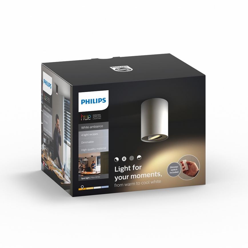 Philips 56330/31/P7 - LED Bodové svietidlo PILLAR HUE 1xGU10/5,5W/230V