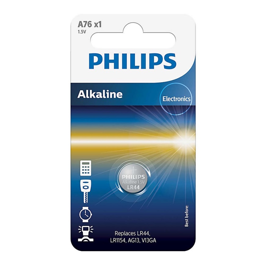 Philips A76/01B - Alkalická batéria gombíková MINICELLS 1,5V 155mAh