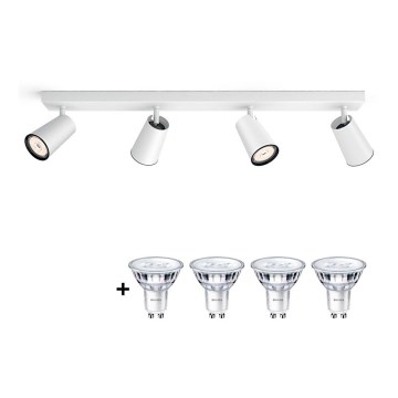 Philips - LED Bodové svietidlo 4xGU10/5,5W/230V